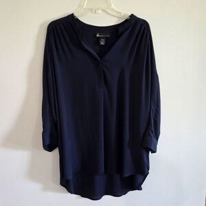 LANE BRYANT NAVY BLOUSE SIZE 18/20